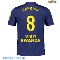 Camisa de time de futebol Atletico Madrid Pablo Barrios #8 Replicas 2º Equipamento 2025-26 Manga Curta